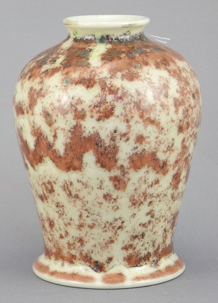 Cobridge Stoneware Stoke on Trent Pottery Vase, 4 7/8"h. (1 of 2)