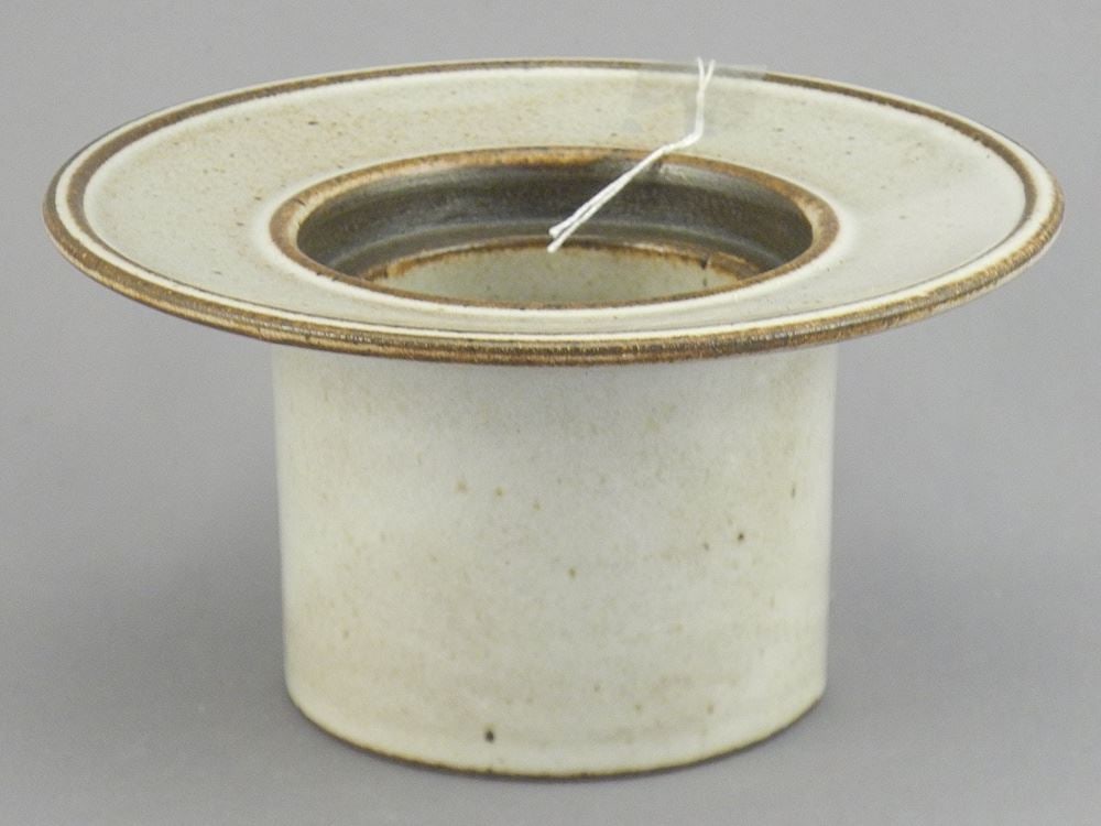 Stogo Morkov Keramik Ikebana Vase, 2 3/4 x 5 1/4" Diameter.: Stogo Morkov Keramik Ikebana Vase, 2 3/4 x 5 1/4" Diameter.