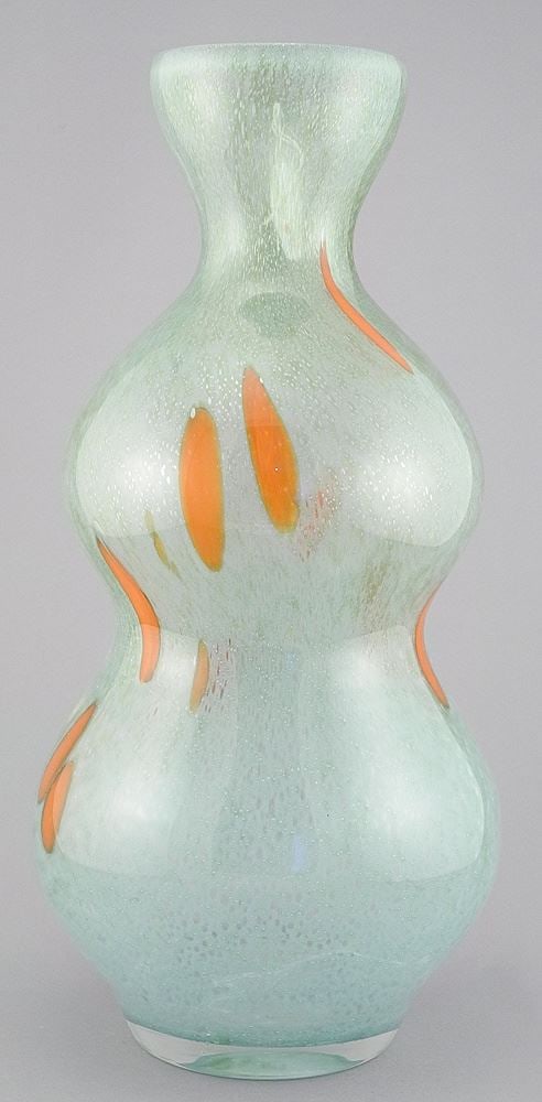 Contemporary Art Glass Vase, 13 3/4"h. (1 of 2)