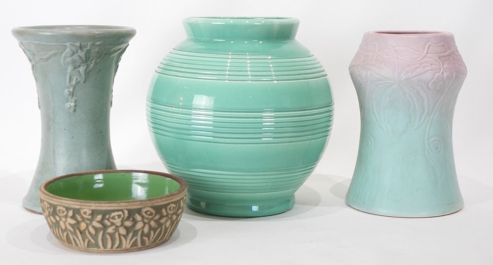 Collection of American Art Pottery: Weller/Stangl/Nelson McCoy/Peters & Rhead. (1 of 2)