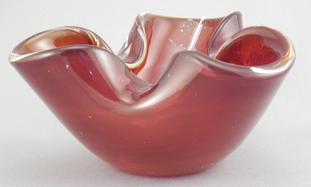 Fratelli Toso Murano Glass Bowl, 2 5/8"h.: Fratelli Toso Murano Glass Bowl, 2 5/8"h.
