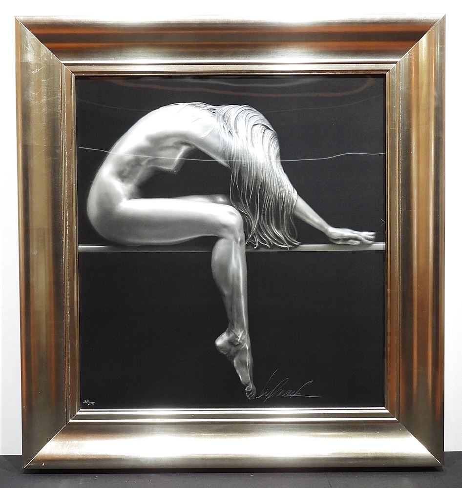 Virtual Relief Image signed W.(Bill) Mack, 25 1/4 x 23 1/4", "Elusive" #234/275. (1 of 4)