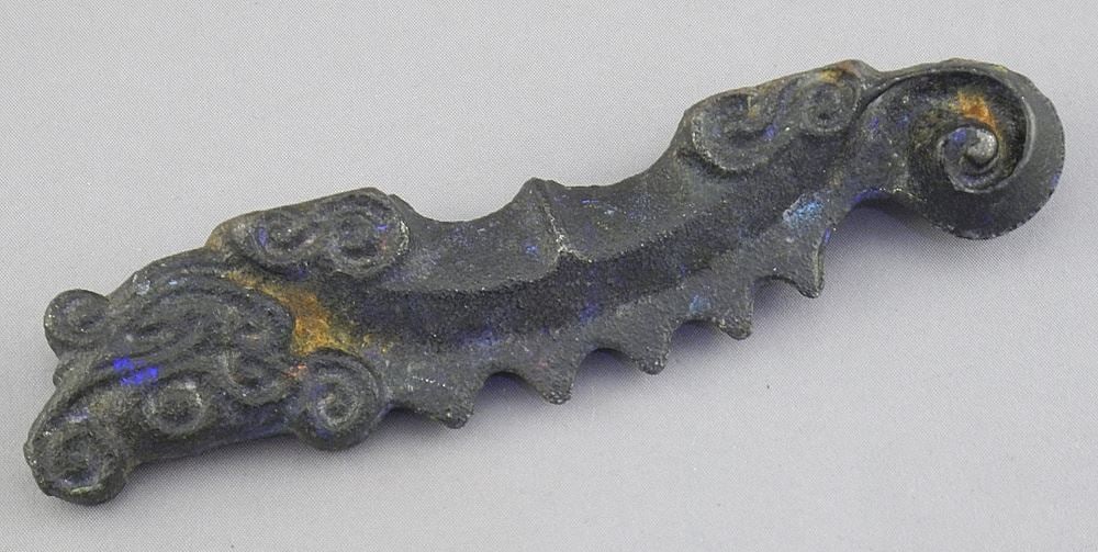 Chinese Cast Iron Brush Rest, 5"L.: Chinese Cast Iron Brush Rest, 5"L.