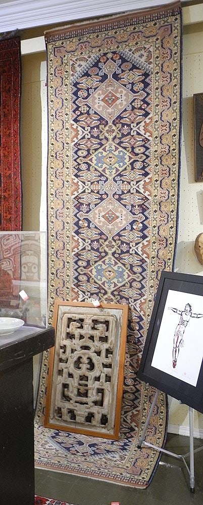 Persian Runner Approximately 10'4" x 3'.: Persian Runner Approximately 10'4" x 3'.