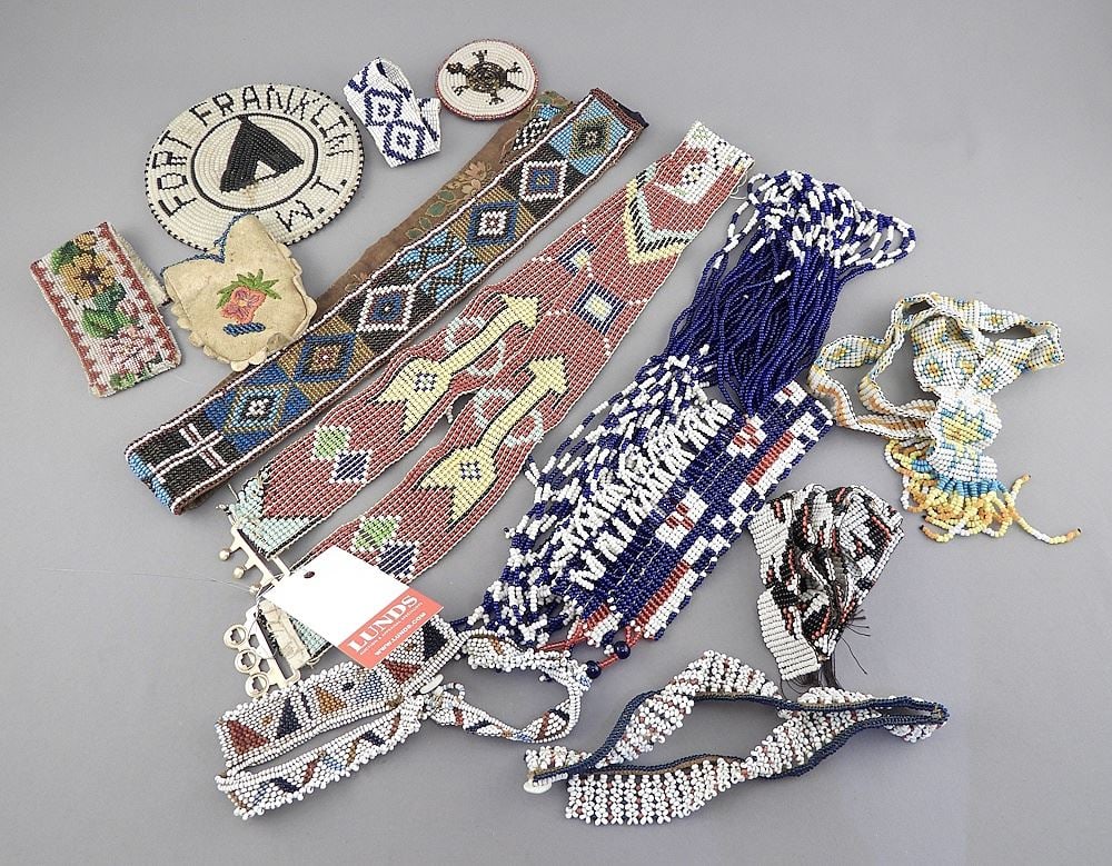 Collection of First Nations Bead Work Including NWT.: Collection of First Nations Bead Work Including NWT.