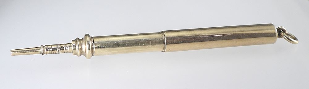 Tests 9K Gold Extendable Pencil, 4" Extended. (1 of 2)