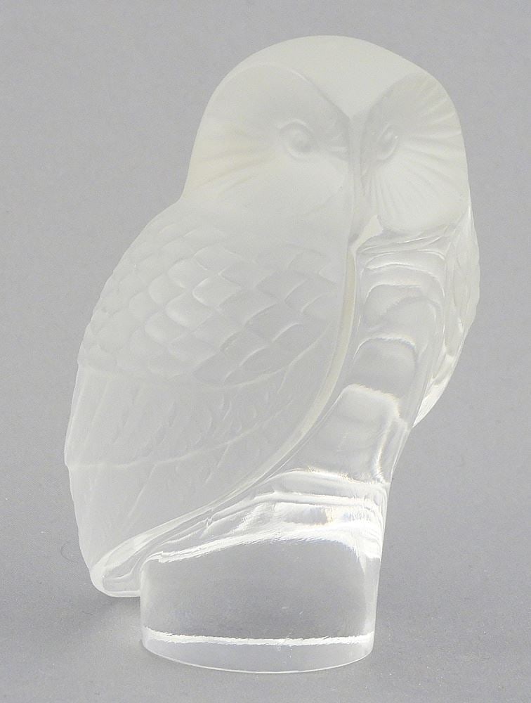 Lalique Owl, 3 1/4"h. (1 of 3)