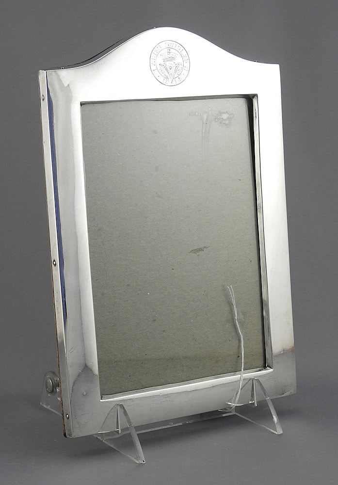 Hallmarked Silver Victoria Golf Club Ladies Singles 1914 Photo Frame, 9 1/8"h. (1 of 3)