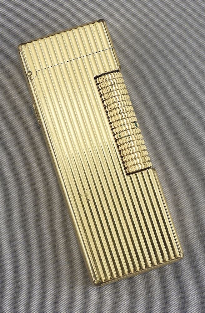 Dunhill of Switzerland Gold Plated Rollagas Lighter (parts only). (1 of 5)