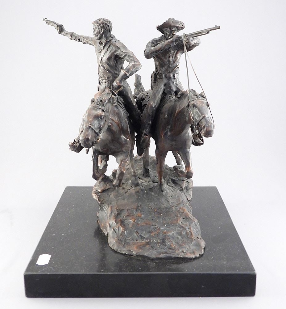 "Remington" Bronze "Coming Through The Rye", 11 1/2"h. (1 of 5)