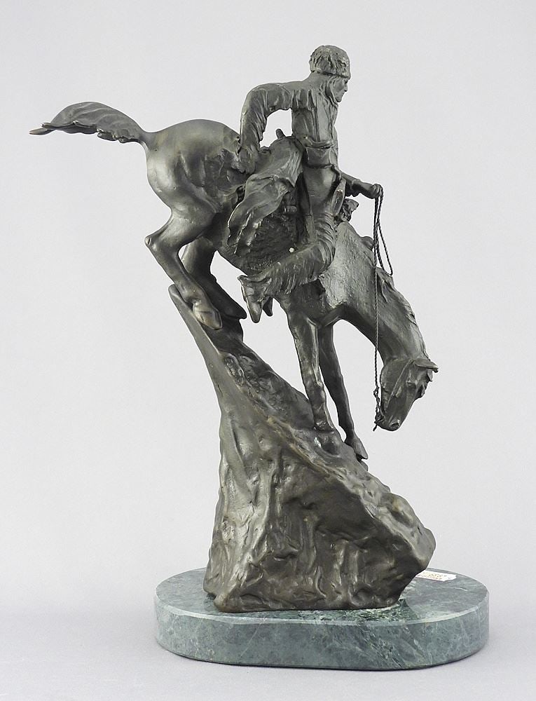 "Remington" Bronze "The Mountain Man", 10 1/4"h. (1 of 3)