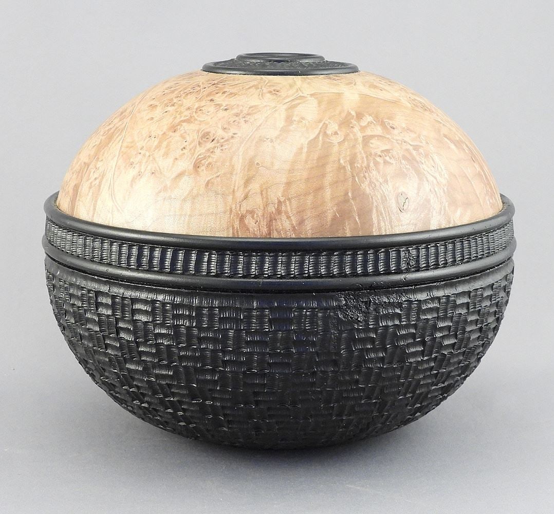 Maple Vase signed Tim Soutar 2023, 6"h.: Maple Vase signed Tim Soutar 2023, 6"h.