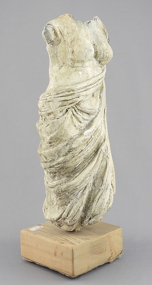 Plaster Bust by G. Rock, 13", "Aphrodite" (front chips noted).: Plaster Bust by G. Rock, 13", "Aphrodite" (front chips noted).