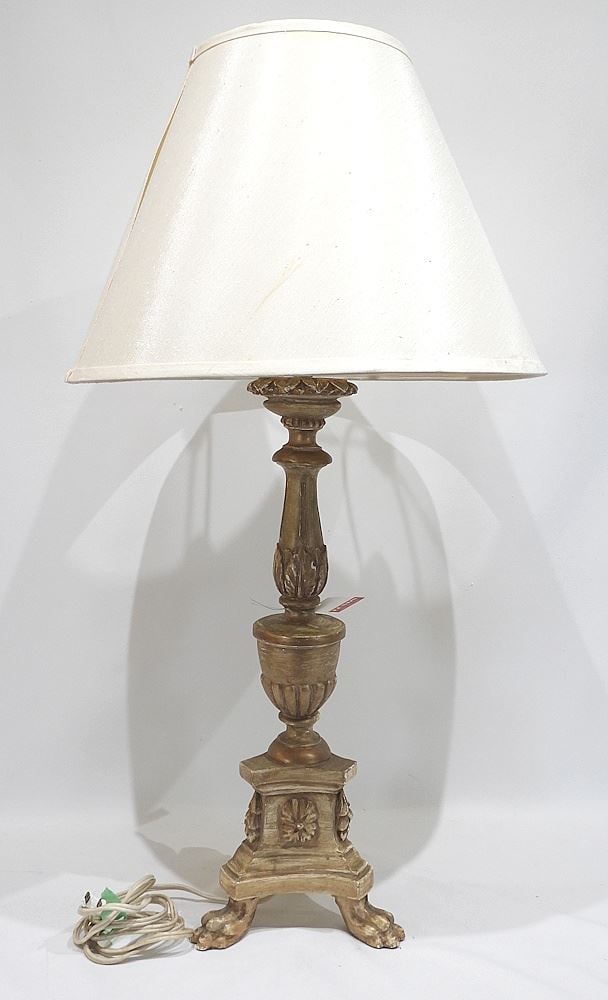 Cast Composition Table Lamp, TH 35". (1 of 3)