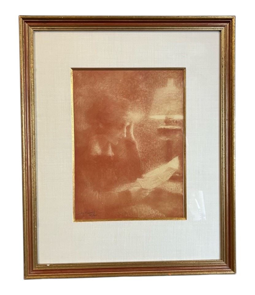 LEP 189/200 signed L. Levy Dhurmer, 13 x 9 3/4". (1 of 2)