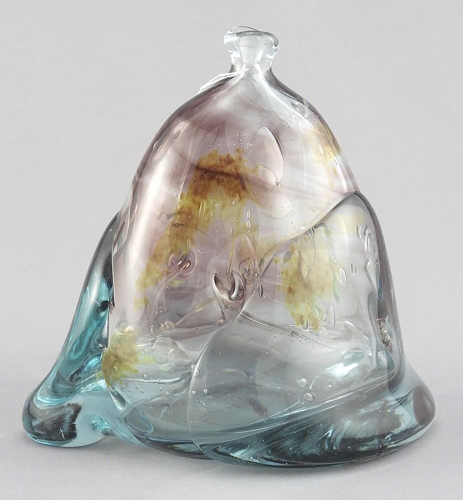 2 Rivers Art Glass signed Bottle, 6"h. (1 of 2)