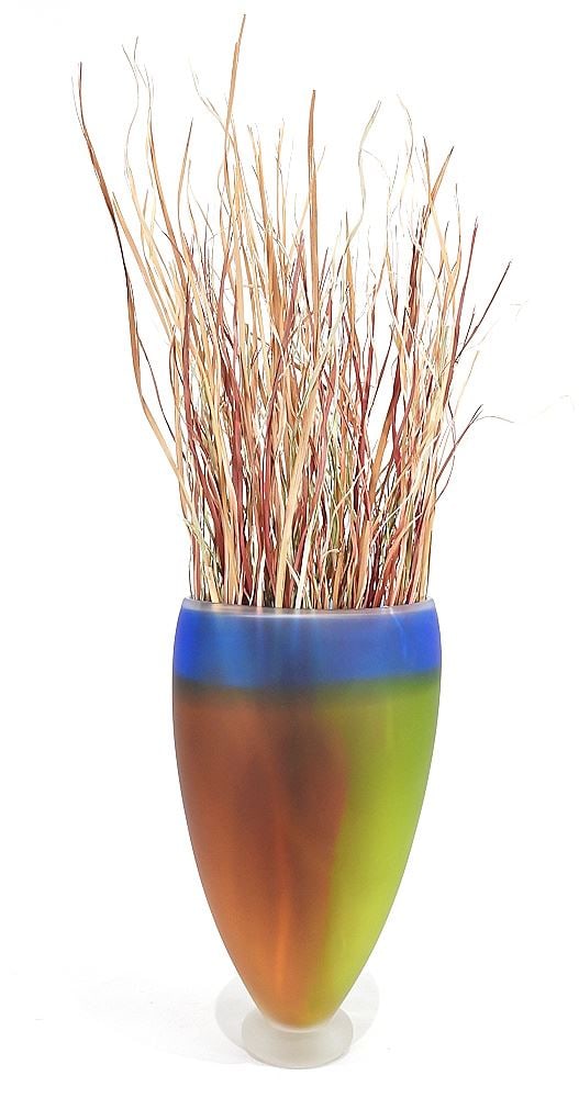 Art Glass Vase signed Gary Bolt '05, 3"h.: Art Glass Vase signed Gary Bolt '05, 3"h.