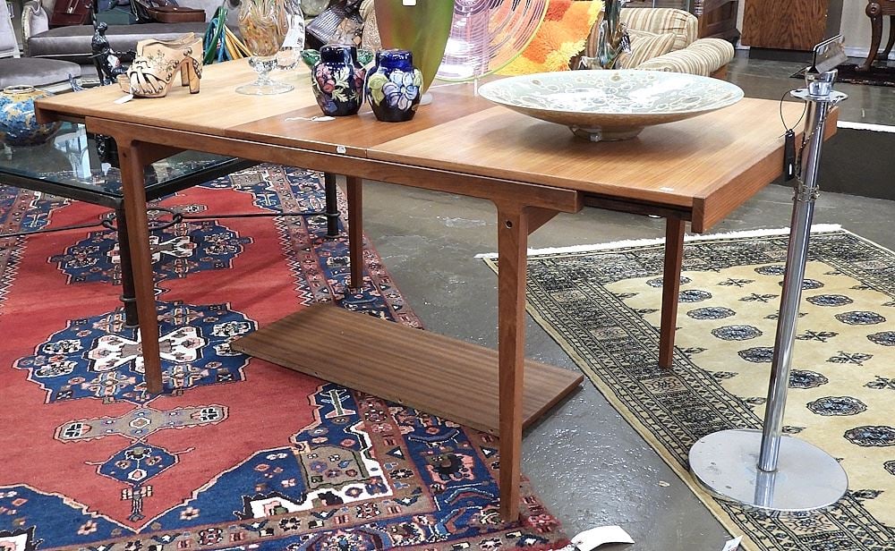 Danish Modern Teak Dining Table, 53"L Closed. (1 of 4)
