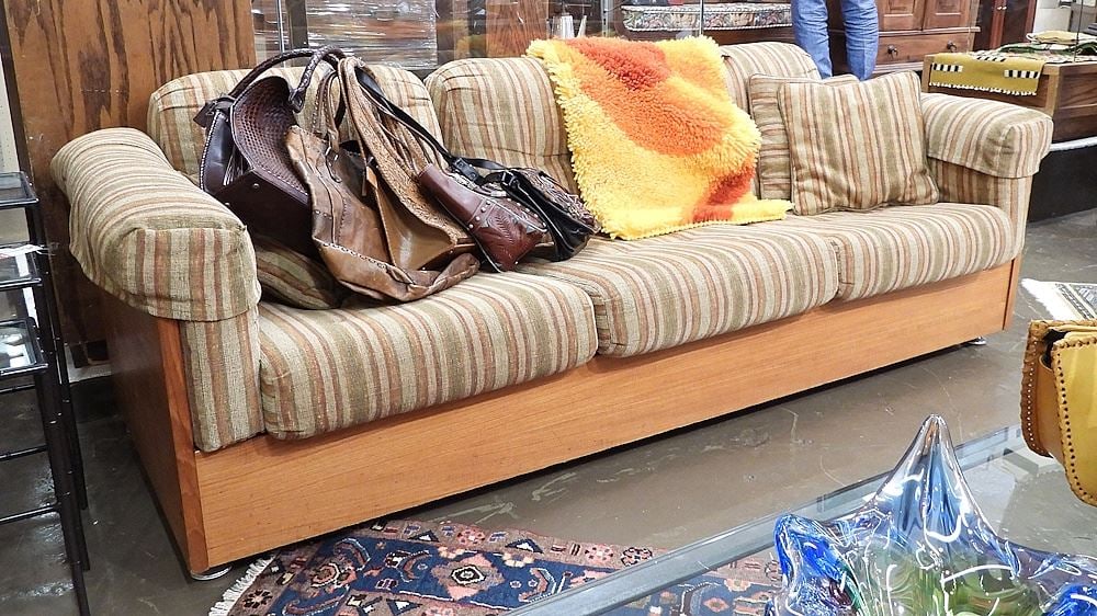 Canadian Modern Teak Frame Sofa, Acquired Ego Interiors.: Canadian Modern Teak Frame Sofa, Acquired Ego Interiors.