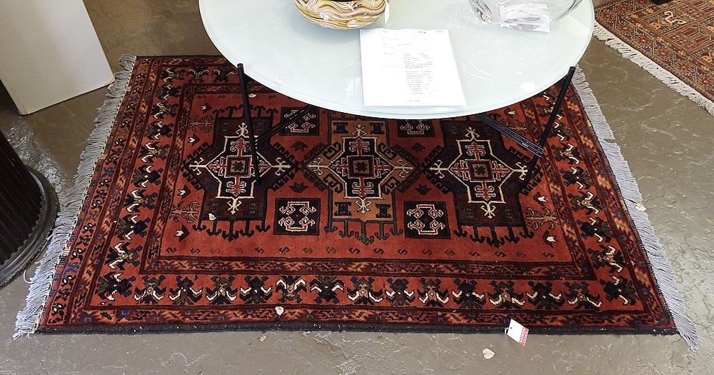 Hand Knotted Persian Carpet, Approximately 3'6" x 5'4". (1 of 2)
