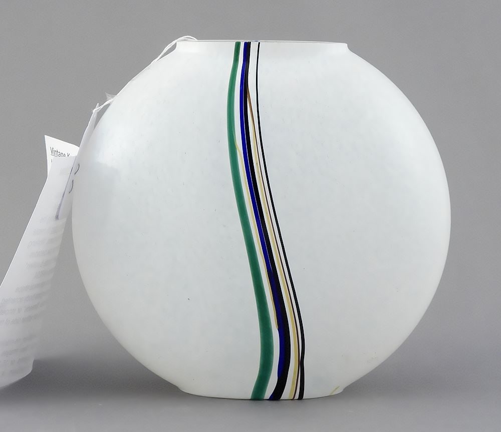 Kosta Boda "Rainbow" Vase, Bertil Vallien, 5 3/8"h.: Kosta Boda "Rainbow" Vase, Bertil Vallien, 5 3/8"h.