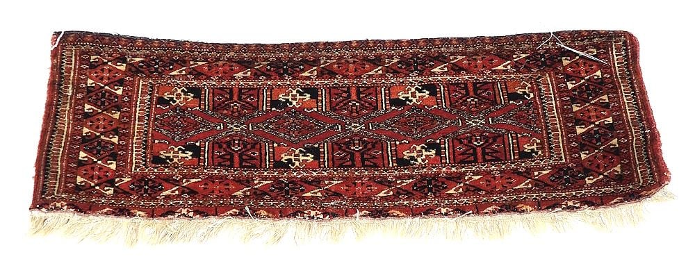 Tekke Turkmen Hanging Panel, Approximately 12 x 33". (1 of 2)