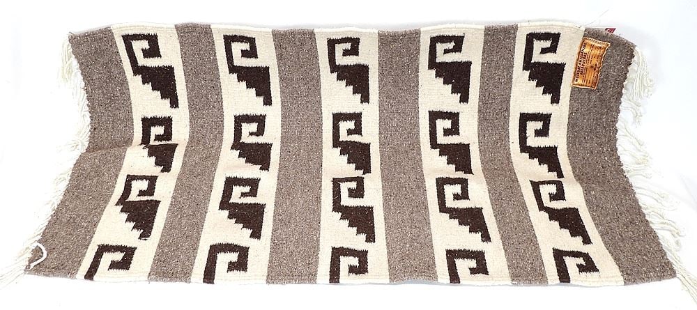 Oaxaca Mexico 100% Wool Mat, Approximately 44 x 22 1/2".: Oaxaca Mexico 100% Wool Mat, Approximately 44 x 22 1/2".
