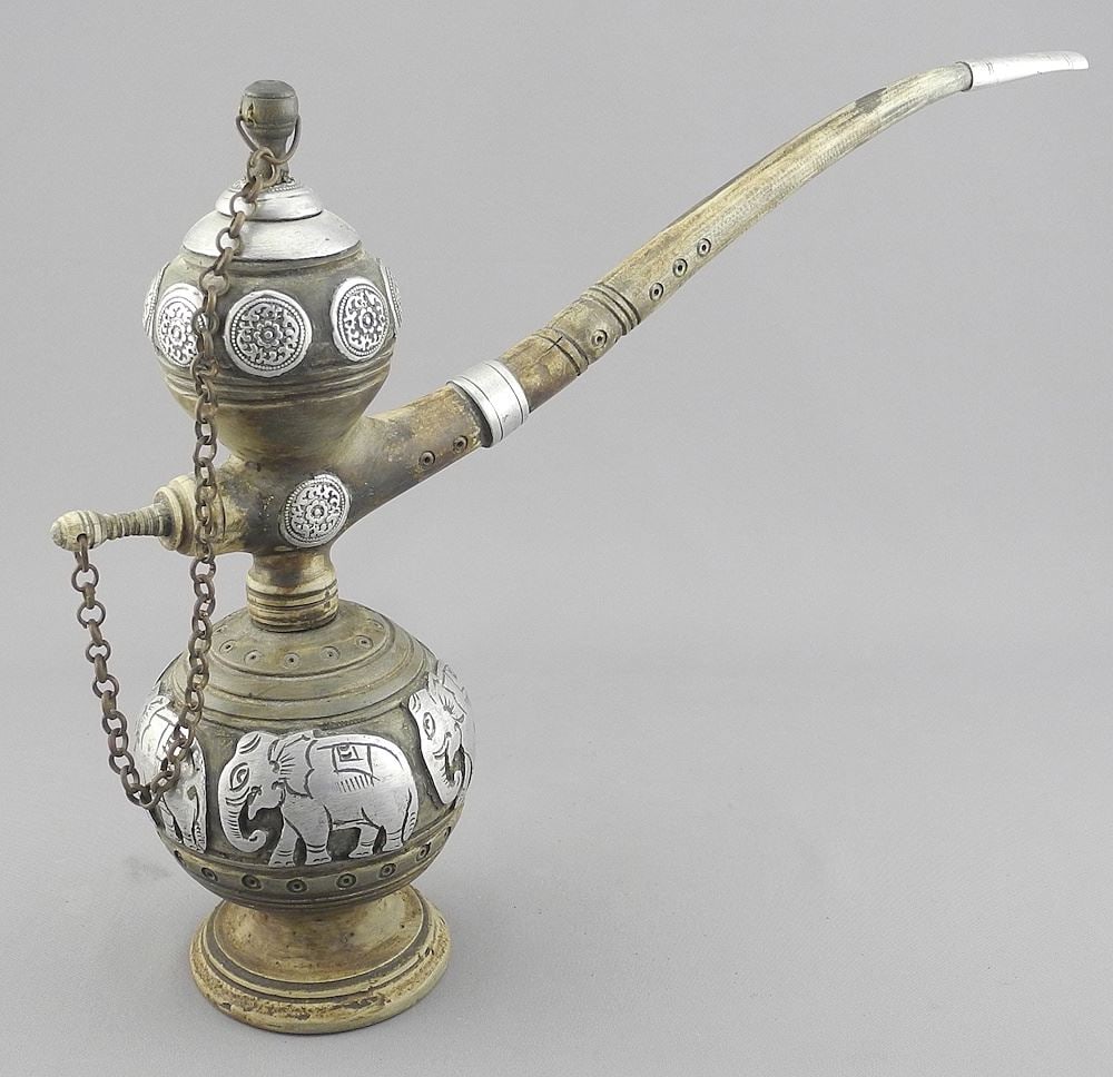 Asian Elephant Water Pipe, 8 1/8"h. (1 of 4)