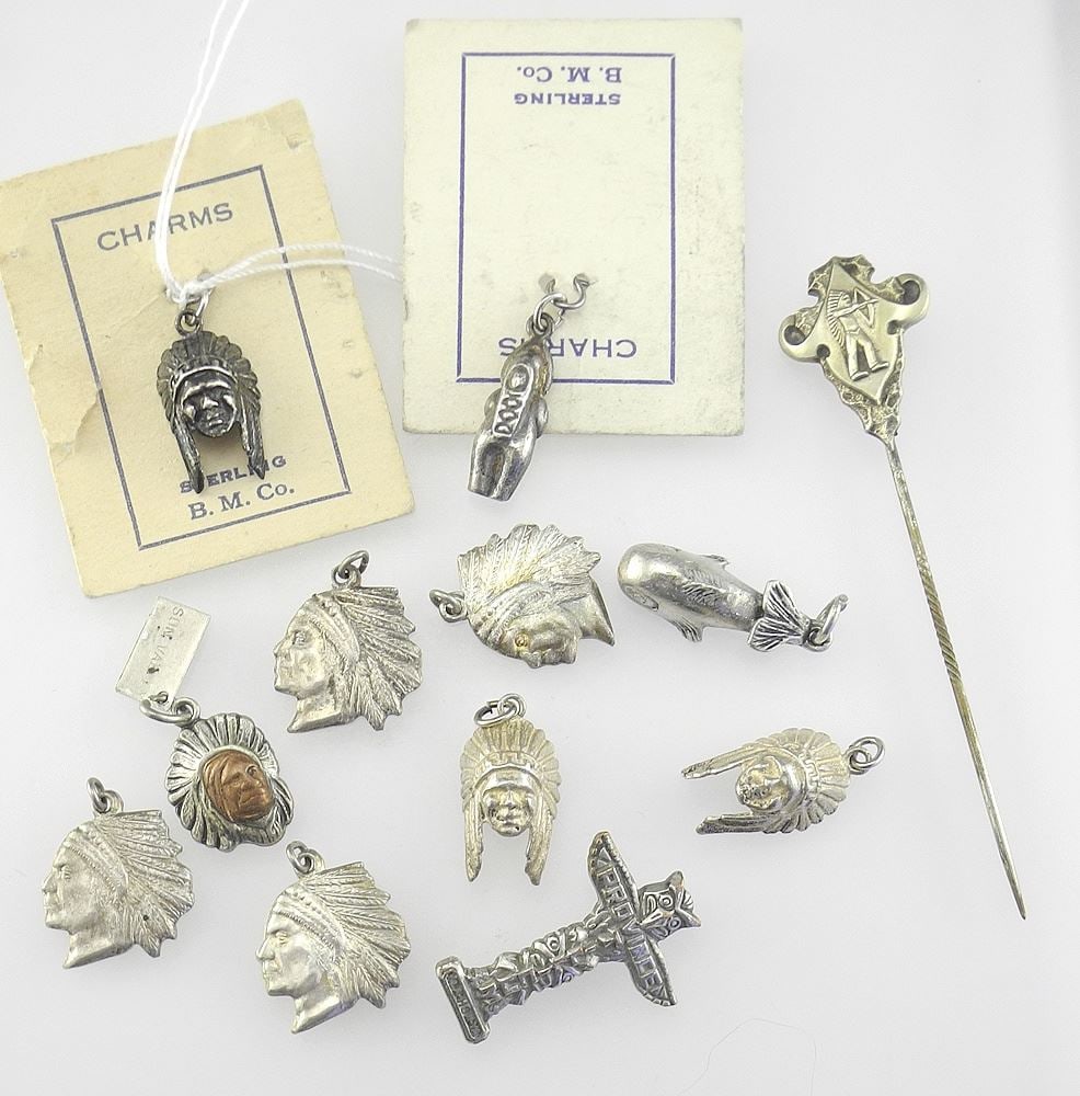 Collection of Sterling Jewelery & Charms. (1 of 1)