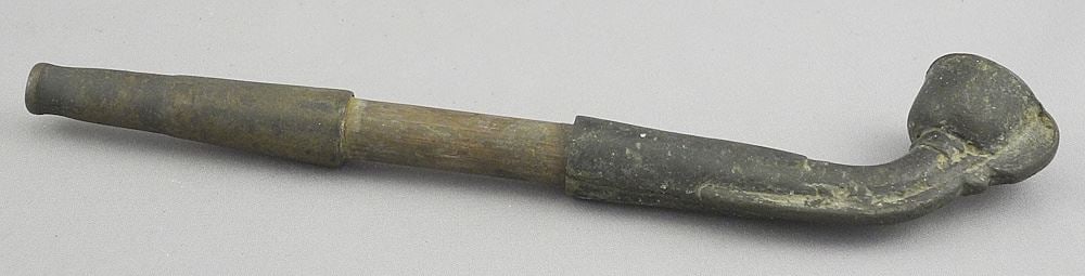 Small Metal Opium Pipe, Acquired in China. (1 of 4)
