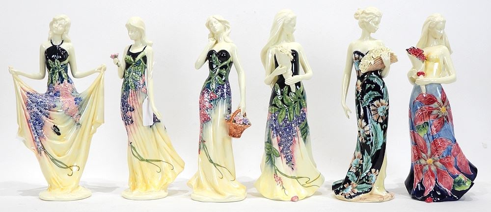 Collection of Six "Old Tupton Ware" Figurines, 12"h. (79) (1 of 3)