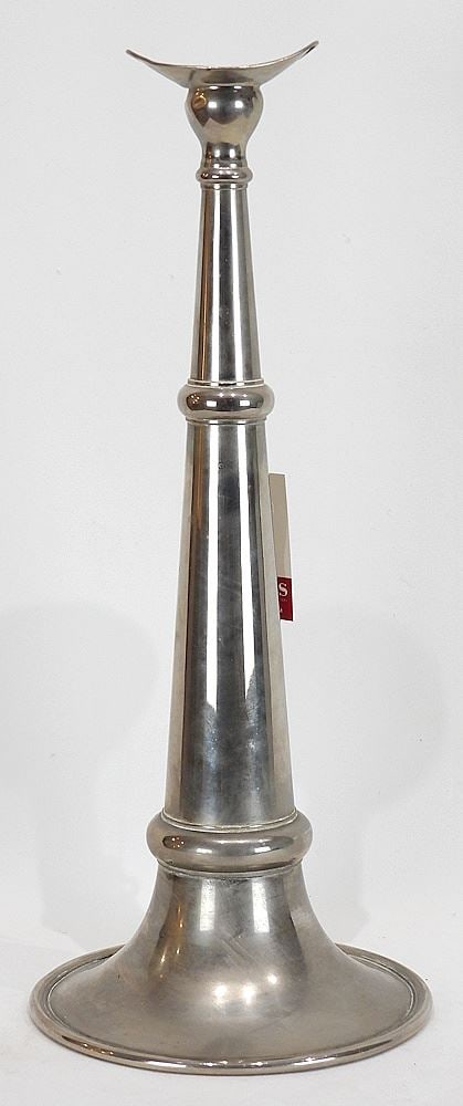 Antique Electro Plated Fireman's Trumpet, 17 1/2". (1 of 2)