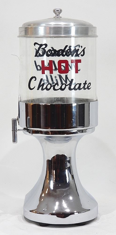 Borden's Hot Chocolate/Malted Milk Countertop Dispenser, 16 1/2"h. (1 of 2)