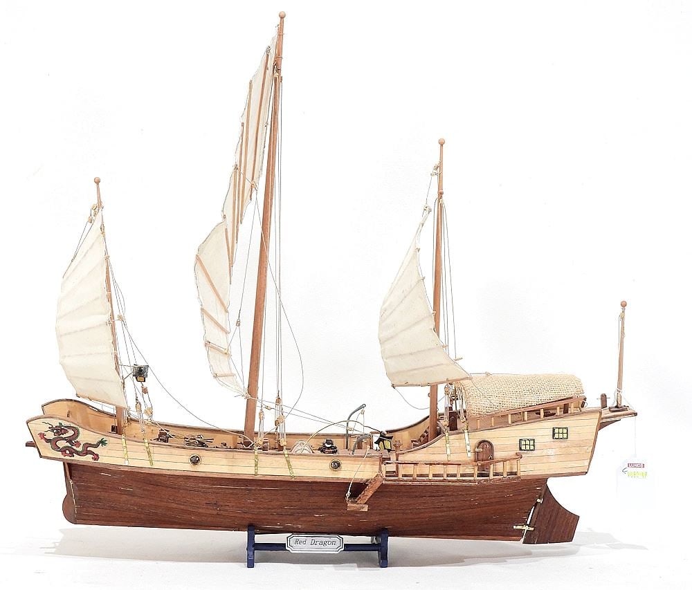 Ships Model: "Red Dragon", 18 1/2"L (1 of 3)