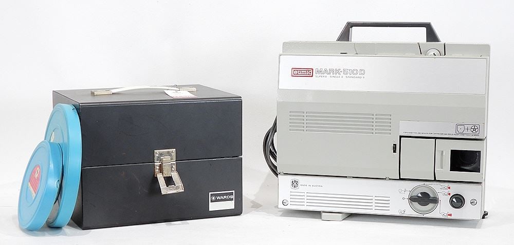 Eumig Mark-5100 Super/Single/ Standard 8 Projector & Reels. (1 of 4)