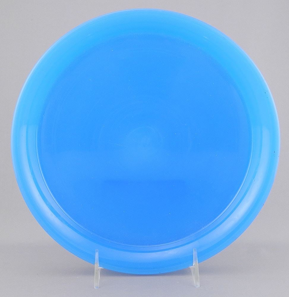 Chinese Blue Peking Glass Dish, 10" Diameter. (1 of 6)