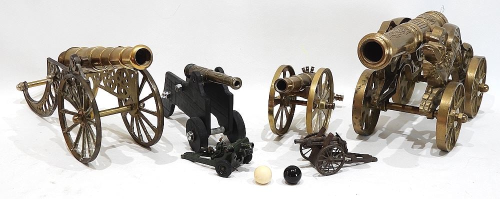 Collection of Model Cannons, 2 3/4 - 16"L. (1 of 3)