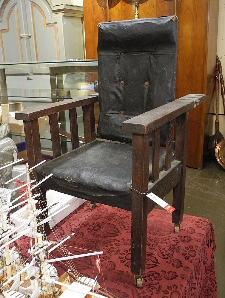 Child's Oak Morris Chair, C.1900. (1 of 1)