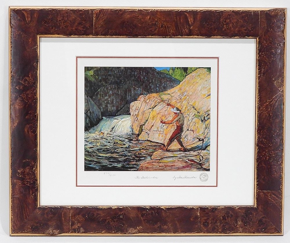 Northland Art Company LEP After Tom Thomson, 8 x 8 7/8", "The Fisherman": Northland Art Company LEP After Tom Thomson, 8 x 8 7/8", "The Fisherman"