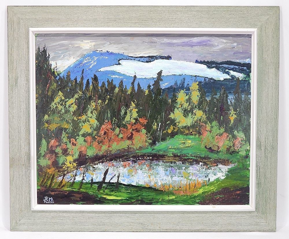 Oil on Board signed J.E.M. Porter, 24 x 30" "Duncan BC". (1 of 3)