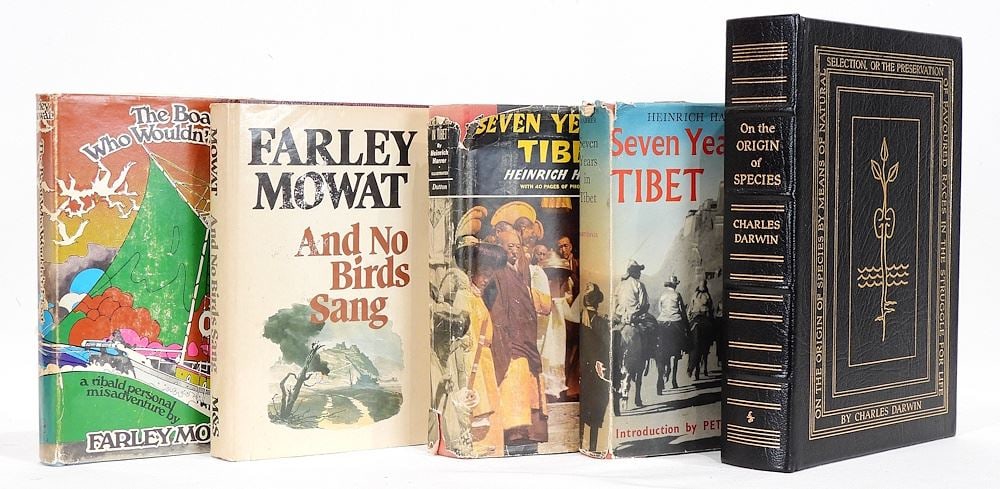 Five Books: Origin of Species/7 Years in Tibet(2)/F. Mowat(2). (1 of 2)