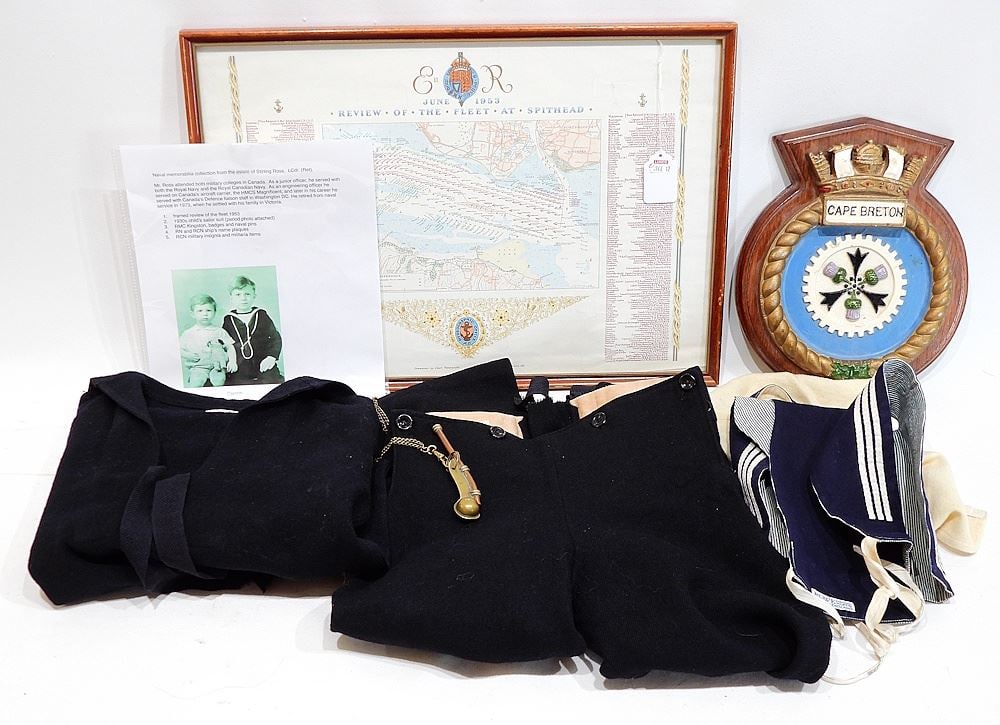 Royal Canadian Navy Interest Ex: Collection L Cmdr. Stirling Ross. (1 of 3)