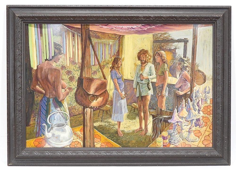 Oil on Board signed (C.B) Stewart, 20 x 30" "#5-N. Vancouver Madflats". (1 of 3)