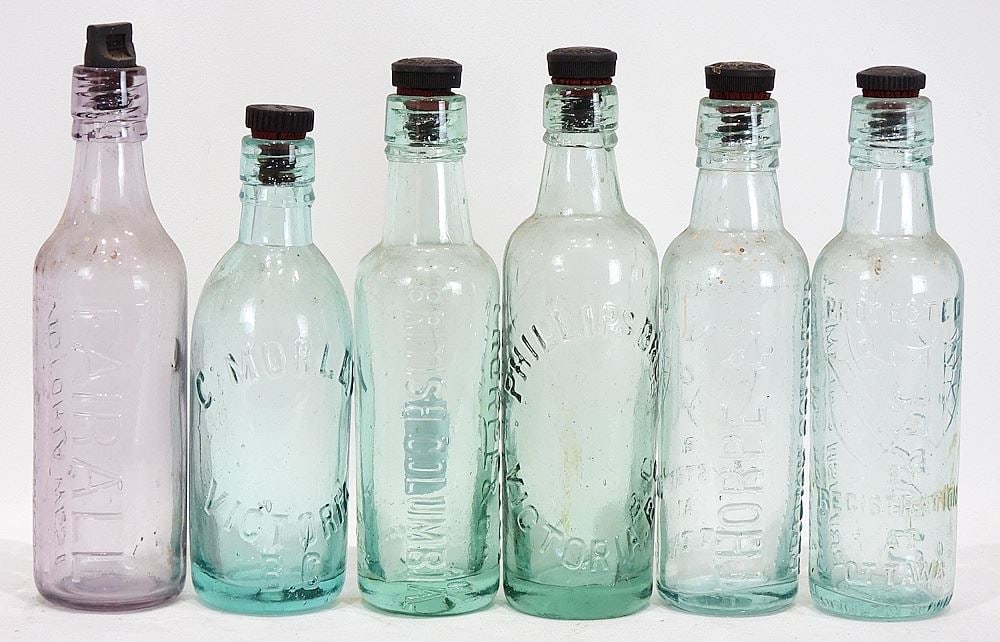 Collection of Victoria BC Bottles: Thorpe & Co./C. Morley/Fairall. (1 of 2)