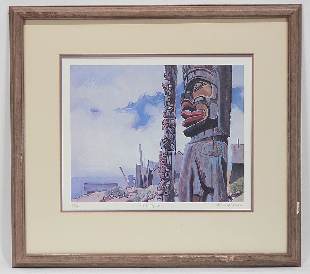 LEP signed Robert Genn, 10 3/8 x 13" "Facing West". (1 of 4)