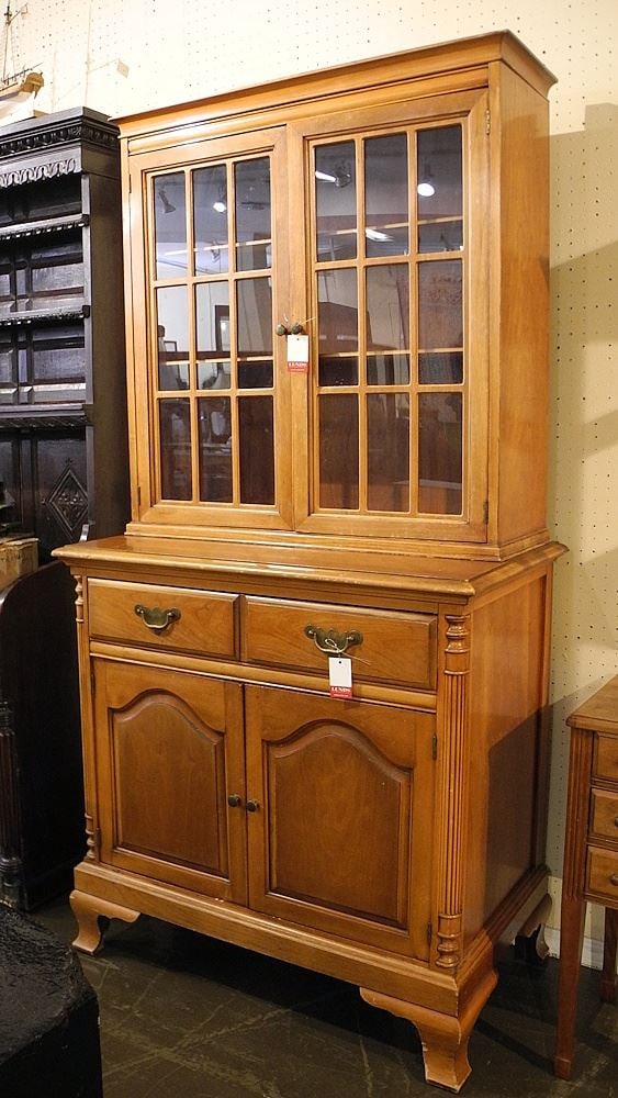 Cherry Wood Cabinet, 70"h.: Cherry Wood Cabinet, 70"h.
