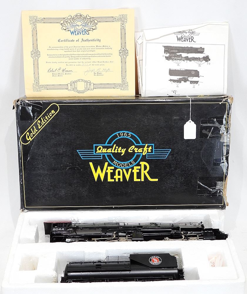 Weaver 1965 Model "3rd Rail Great Northern R-2 No.2044" Locomotive, In Original Box. (1 of 2)
