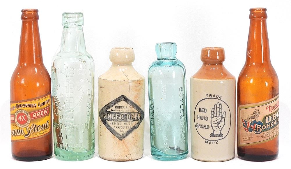 Collection of Canadian Bottles: Thorpe's/Thorpe & Co./Boyle & Libby/ Damaged Cross & Co. (1 of 2)