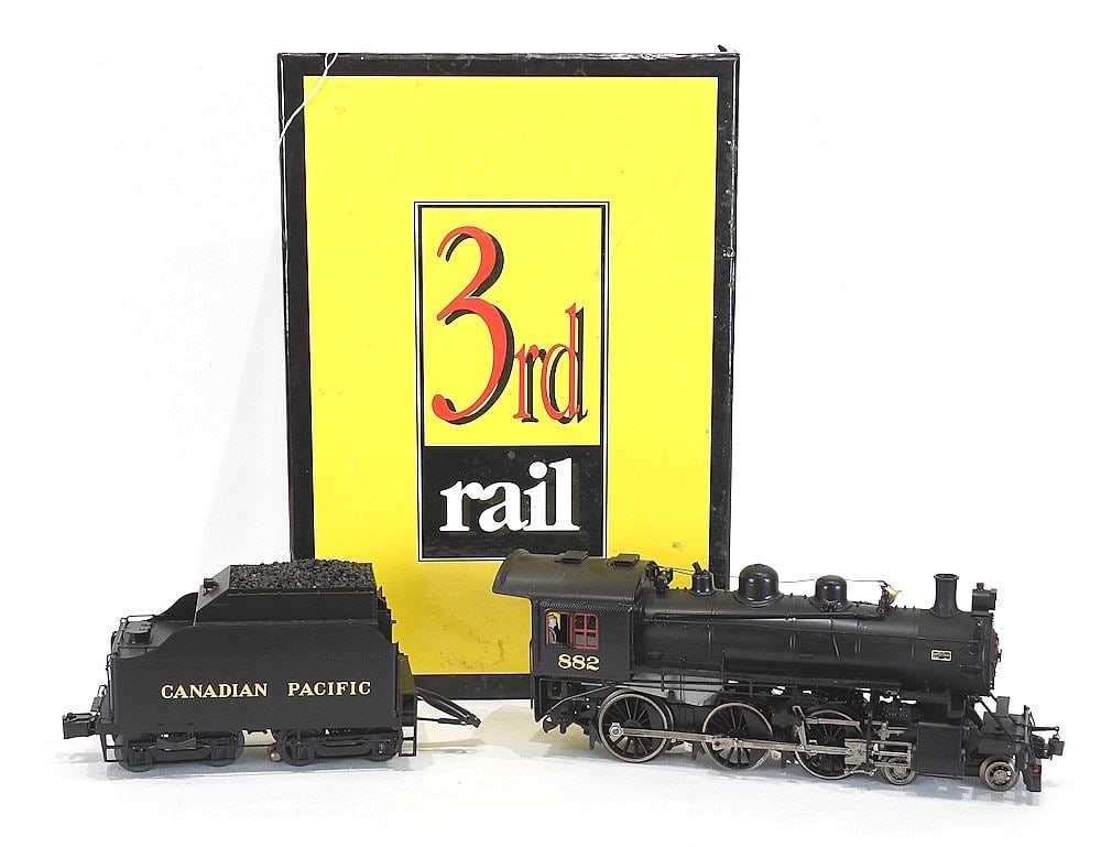 3rd Rail O Scale Brass Locomotive # 882, "Canadian Pacific D-10" Early Version, Original Box. (1 of 7)