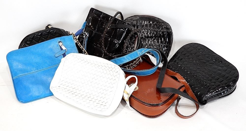 Seven Various Handbags, 8 - 9 1/2"L. (1 of 2)